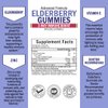Elderberry Gummies with Zinc and Vitamin C for Adults & Kids - Natural Immune Support - Black Sambucus Elderberries - Powerful Multiminerals Supplement - Gluten-Free, Non-GMO, Vegan Friendly, 60ct
