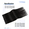 Natural Black Tape in Human Hair Extensions Real Hair Extensions, Tape in Hair Extensions Real Human Hair, 20pcs 40g 18 Inch Silky Hair Extensions.