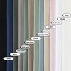 Chyhomenyc 2 Panels White Kitchen Curtains 36 Inch Length Tier Curtains, Faux Linen Textured Small Cafe Curtains, Light Filtering Short Window Curtains for Bathroom Basement, 30x36 inch, 2PCS
