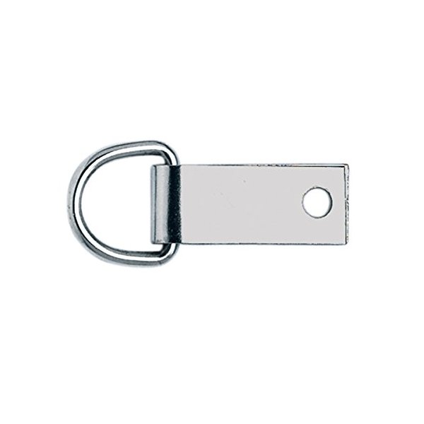 Weaver Leather Saddle Dee with Clip, Nickel Plated