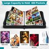 Xrunmix Trading Card Binder, Pocket Card Binder with Card Display, Pocket Sports Card Binder, Card Binders(Black) (400 Pockets)