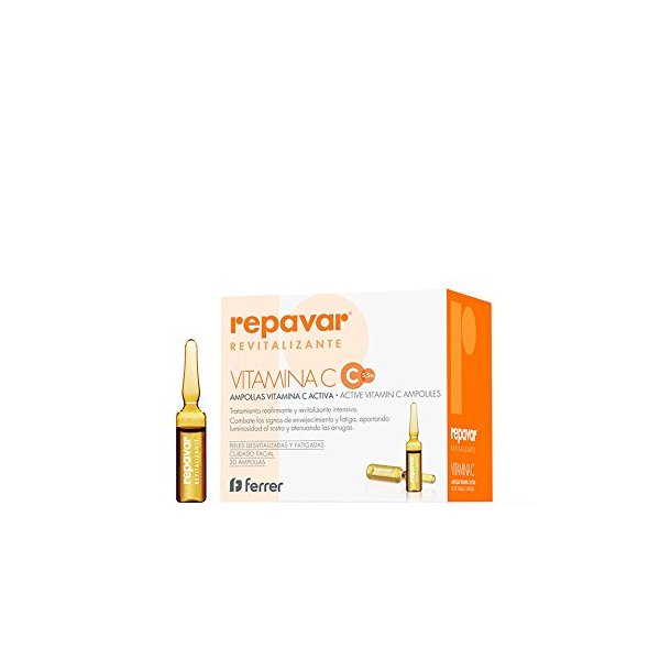 REPAVAR ACTIVE VITAMIN C 20 Ampoules 1.5ml Ampollas MINESKIN TREATMENT