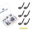 FishTrip Micro Rod Tips Repair Kit - 30pcs Baitcasting Rods Fishing Rod Tip Guides Replacement Kit Ceramic Micro Eyes Rings Saltwater Freshwater