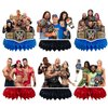 6Pcs Party supplies set Honeycomb Centerpieces Double Sided Table Topper for birthday party decoration (Wrestling)