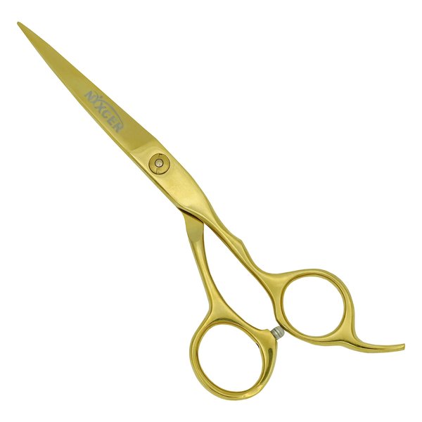 Nixcer Hair Scissors 6.5" - Fancy Hair Cutting Scissors Series with Adjustable Key Screw - Stainless Steel Razor Edge Hair Shears for Salon & Home Use (6.5 Inch - NS012)