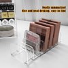 Makeup Palette Organizer,Acrylic Eyeshadow Palette Pallet Holder,7 Sectons BPA-Free Divided Make Up Blush,Contour Storage Holder Cosmetic Eye Shadow Display Stand Clear Rack Vanity Holder（2 Pack）