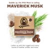 Dr. Squatch Men's Bar Soap - 5-Pack Maverick Musk - All Natural Bar Soap for Men - 5 Bars of Soap - Lather Up With The Rugged and Manly Scents of Leather, Amber, and Moss
