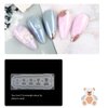 AKOAK 4 Pcs Silicone Nail Carving Mold Candy Bear Jelly Carving Geometric Model Phototherapy Glue Filling Mold DIY Nail Art Tools