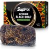 Raw African Black Soap Bar – Black African Soap for oily Skin, Scars, Dark Spots | Perfect for Pimples, Blackhead, Face & Body Wash | Face and Body Wash Soap 1 Count