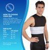 NYOrtho Rib Brace - Plush Chest Brace For Men - Fits 30"- 75" - Rib Injury - Cracked, Fractured or Dislocated Ribs - Rib Protector - Rib Cage - Rib Belt - Rib Wrap - Rib Compression