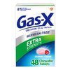 Gas-X Extra Strength Chewable Gas Relief Tablets with Simethicone 125 mg, Cherry - 48 Count