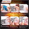 Whaline 6Pcs Sun Moon Star Nail Plates Stamping Set Groovy Stamp Templates Nail Art Plates for DIY Print Manicure Salon Design Gift Supplies