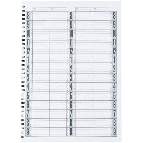 BURMAX Salon Beauty Hair DL Pro 4 Column Appointment Book - BK-DLC203