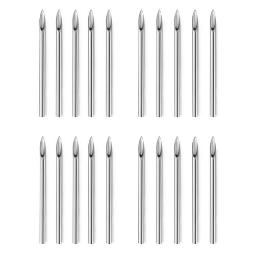 Vsnnsns 10G Piercing Needles Disposable Sterilized Stainless Steel Body Piercing Hollow Needles for Tongue Nipple Piercing Nose Septum Rings Earrings Piercing Jewelry