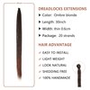 SAVASANA 30 Inch Dreadlock Extensions 20 Strands Boho Style Crochet Hair Dreads Synthetic Single Ended Hippie Loc Hair Extensions Black Brown Handmade Crochet Braids for Women & Men