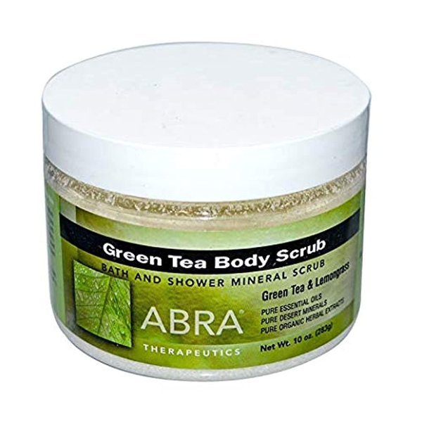 Abra Therapeutics Green Tea Body Scrub, Green Tea & Lemongrass, 12 oz (340 g)