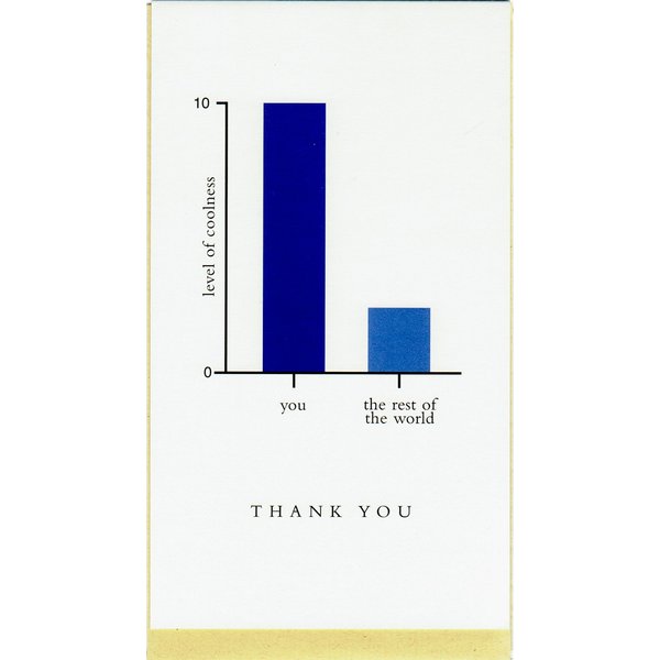 Quiplip GR086pk Thank You Graph Card 6-pack