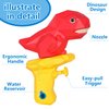 5 Pcs Water Squirt Guns for Kids, Small Dinosaur Water Pistols, Water Blaster Soaker Summer Swimming Pool Beach Party Favor Toys for Boys & Girls Toddlers Age2 3 4 5 6…