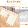 Guakicae Cream Greeting Cards and Envelopes 4 x 6 Printable 300GSM Folded Off White Cardstock and A4 Envelopes Self Seal 20 packs for Wedding Invitations, Birthday, Mailing, Graduations