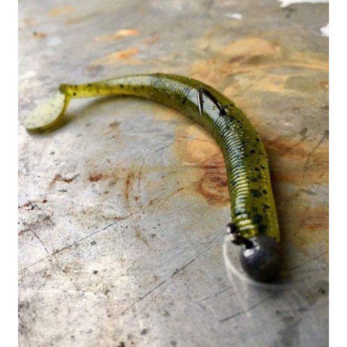 Yum Lures YSMD573 Swim'N Dinger Fishing Bait, Black/Blue Laminate, 5"