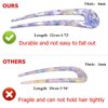 3PCS U Shaped Hair Pins For Girls Hairstyle, Acetate French Style Hair Pin Fork, Vintage Thicker Hair Clips 4.7” (Elegant)