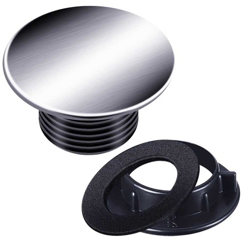 Sink Tap Hole Cover Kitchen Faucet Hole Cover Brushed Stainless Steel (1 to 1.6 Inch in Diameter) (1.10-1.60 inch)
