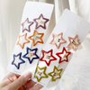Pinksee 12 Pcs Metal Snap Hair Clips Star Hair Barrettes Hair Accessories for Women Girls