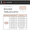 LA Linen Polyester Poplin Washable Round Tablecloth, Stain and Wrinkle Resistant Table Cover 58", Fabric Table Cloth for Dinning, Kitchen, Party, Holiday 58-Inch, Dusty Rose, (TCpop58R_RoseP79)
