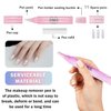 Nail Polish Corrector Pen, 4Pcs Nail Polish Remover Pen with 11 Tapered Refill Tips, Nail Polish Correction Nail Edge Cleaning Pen for Nail Art DIY