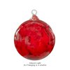 Hand Blown Glass Ornament - Suncatcher - Witches Ball - in “Red” Dehanna Jones