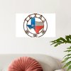CafePress Texas Wrought Iron Barn Art Wall Decal 20x12 Wall Decal, Vinyl Wall Peel, Reusable Wall Cling