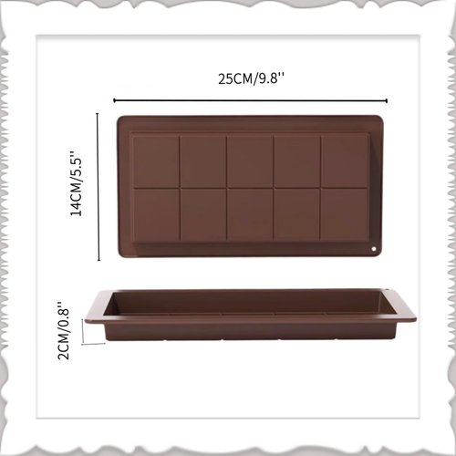 MUMAEVYT 0.8-Inch Deep Chocolate Bar Molds with Piping Bags and Tips Set, Perfect for DIY Dubai Pistachio Filled Bars,Candy,Cream Cake Decorating Kit,BPA-Free Food-Grade Silicone, Easy to Use & Clean