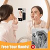 LDSXAY Suction Cup Phone Mount for MagSafe, Hands-Free Magnetic Phone Suction Grip for Selfies and Videos, Mirror Shower Phone Holder Compatible with iPhone 16/15/14/13/12 Series (Black)