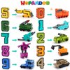 Number Robot Blocks Toys for Kids, Number Bots Transformers Preschool Alphabet Learning Toys, 10Pcs Toddlers Education Math Autism STEM Toys for Ages 3-5, Classroom Rewards Christmas Birthday Gifts