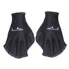 WINOMO 1 Pair Webbed Swimming Gloves Aquatic Traning Fit Paddles Water Resistance Diving Hand Web (Black)