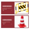 Gadpiparty 1 Set Play Traffic Signs Street Signs Playset Mini Traffic Cones Street Warning Signs Toy Anti-Collision Barrels Kids Signs Construction Playset for Sand Table