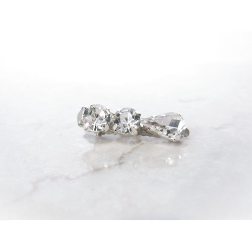 Small crystal alligator hair clip for fine thin hair (Clip quantity: 1 clip)