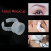 Tattoo Ink Cap, Disposable Tattoo Ink Ring Cups Plastic Microblading Pigment Accessories Holder (100pcs)