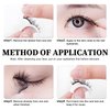 Bellelfin Self Adhesive Eyelashes, 2Pcs Eyelashes Natural Look Reusable Self Adhesive False Eyelashes 12MM Stick Fake Eye Lashes for Women Girls DIY Eye Lash Extensions#3D06