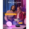 Hifree Smart Table Lamp, Dimmable Desk Lamp with App/Voice Control, LED RGB Color Changing Touch Lamp, Night Light for Bedroom Compatible with Alexa