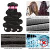 ADOIFAIR Human Hair Bundles Body Wave 24 inch Single Body Wave Bundle Hair Bundles Human Hair 12A Brazilian Human Hair Natural Black Bundle Hair Extensions