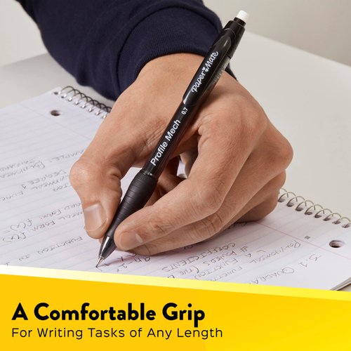 Paper Mate Profile Mech Mechanical Pencil Set, 0.7mm #2 Pencil Lead, Great for Home, School, Office Use, Assorted Barrel Colors, 8 Count