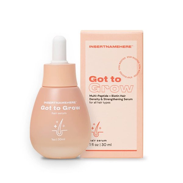 INH Got to Grow Hair Serum | Non-Greasy, Caffeine Charged, Biotin Boosted, Vegan, & Peptide Packed daily serum for Hair Density & Strengthening | 1oz