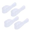 Travel Electric Toothbrush Heads Cover Plastic Protective Cap Case Compatible with Oral-B Long Dual-Heads Replacement Tooth Brush Heads(6 Pack) Clear