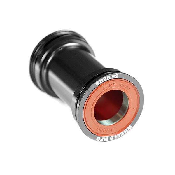 Wheels Manufacturing Press Fit 86/92 Bottom Bracket with ABEC 3 Bearings, Black, SRAM 24/22mm Spindle