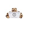 TELETIES - Medium Hair Clip - Strong Grip, Bendable Teeth, Comfortable Curved Design - Ideal for Medium-Thick Hair - For All Hair Textures - Blonde Tortoise