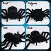 HyDren Christmas Giant Stuffed Spider Toy Huge Realistic Black Spider Stuffed Animal Plush Pillow Christmas Funny Prank Toys(31.5 x 19.7 Inch)