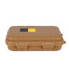 Yosoo Outdoor Waterproof Airtight Survival Storage Case Container Fishing Carry Box (Mud Color, S) Waterproof Storage Containers Small Waterproof Dry Box
