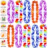 GINMIC Hawaiian Leis, Luau Party Favors, 40Pcs Tropical Hawaiian Party Necklace, Headbands And Wristbands