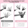 Koonafy Lash Extension Kit, 240 PCS Cluster Eyelash Extension Kit Individual Lashes Thin Band Eyelashes Cluster for DIY Lash Extension Beginners, Wispy Fluffy Lash Clusters with Tweezers (30D+40D)